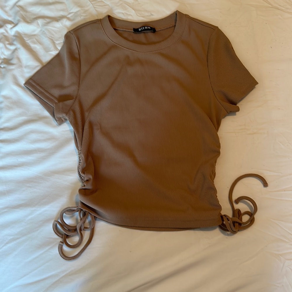 Ribbed cropped t-shirt